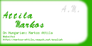 attila markos business card